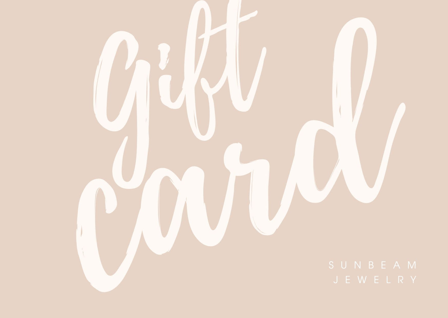 Sunbeam Jewelry e-Gift Card